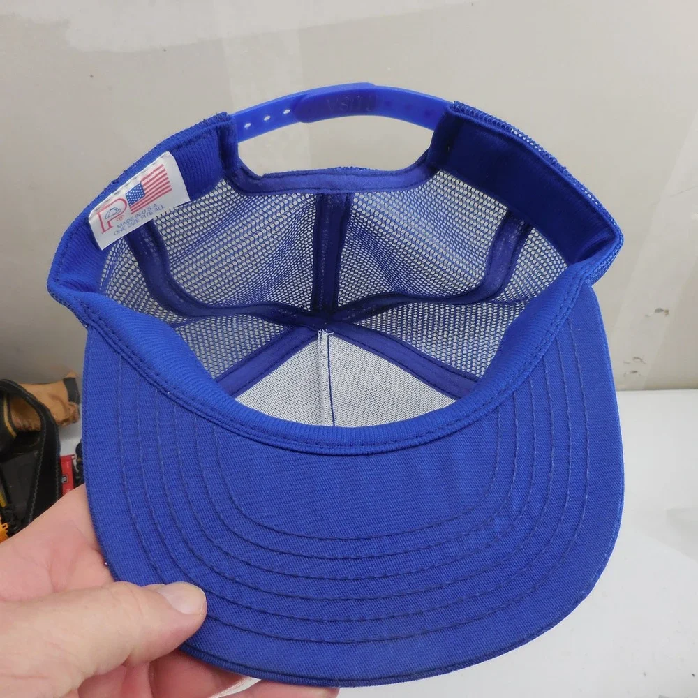 Vintage Pontiac Firebird Trans Am Trucker Hat Blue Mesh Snapback USA Eagle 80s